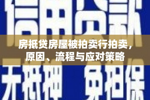 冷水江房抵贷房屋被拍卖行拍卖，原因、流程与应对策略